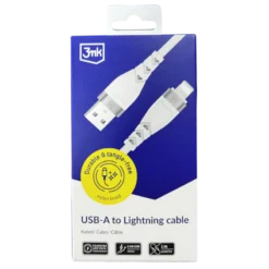 3MK CABO NYLON USB-A PARA LIGHTNING 1M 2.4A