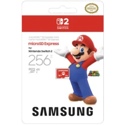 CARTÃO MICROSD EXPRESS SAMSUNG 256GB NSW2