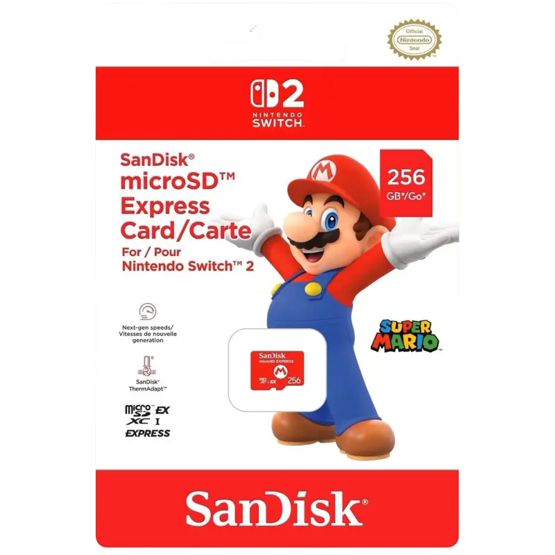 CARTÃO MICROSD EXPRESS SANDISK 256GB