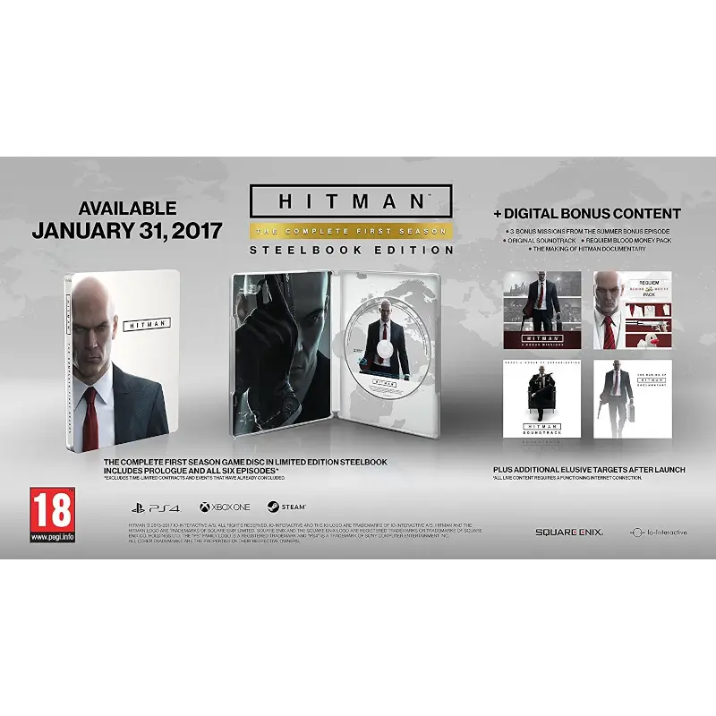 HITMAN THE COMPLETE FIRST SEASON STEELBOOK EDITION XBOX ONE (SEMI-NOVO) - Image 4