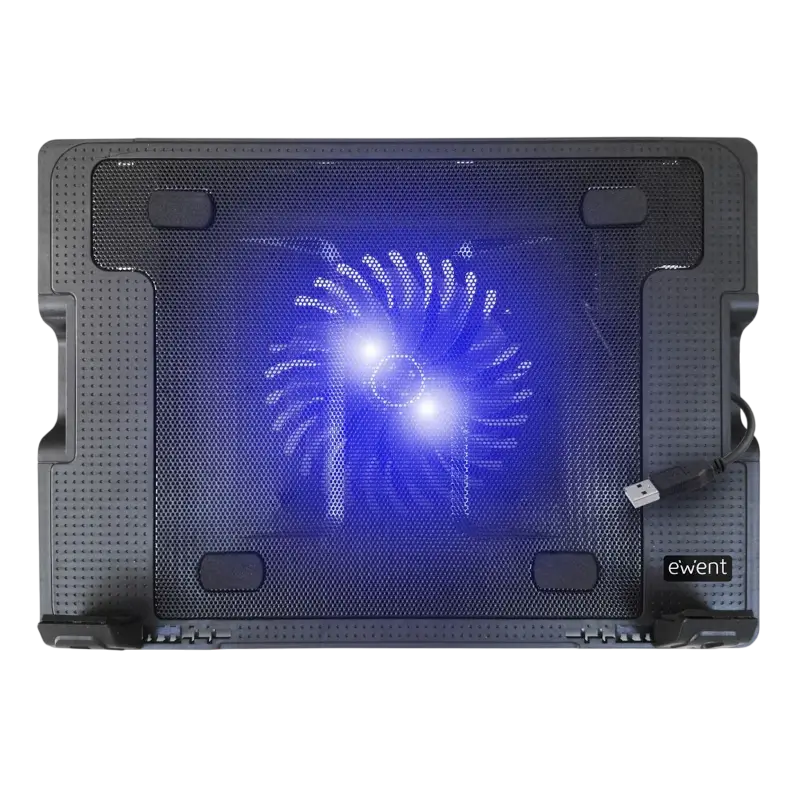 EWENT NOTEBOOK COOLING STAND MULTI-ANGLES WITH USB HUB EW1258 - Image 4