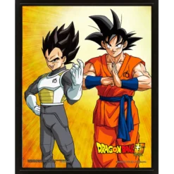 QUADRO LENTICULAR DRAGON BALL SUPER (GOKU & VEGETA)