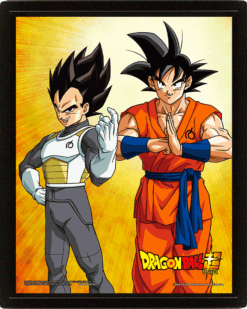QUADRO LENTICULAR DRAGON BALL SUPER GOKU VEGETA