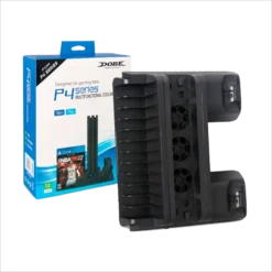 DOBE SUPORTE DE CARREGAMENTO MULTIFUNCIONAL COM REFRIGERAÇÃO PS4 / SLIM / PRO