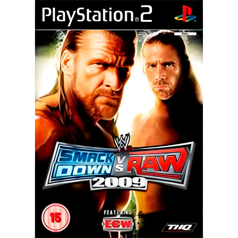 WWE SMACKDOWN VS RAW 2009 PS2 (SEMI-NOVO)
