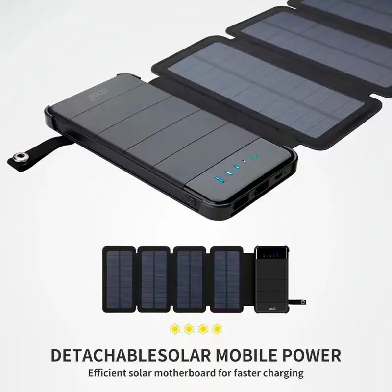 COOL POWERBANK 10.000 mAH + 4 PAINÉIS SOLARES 4