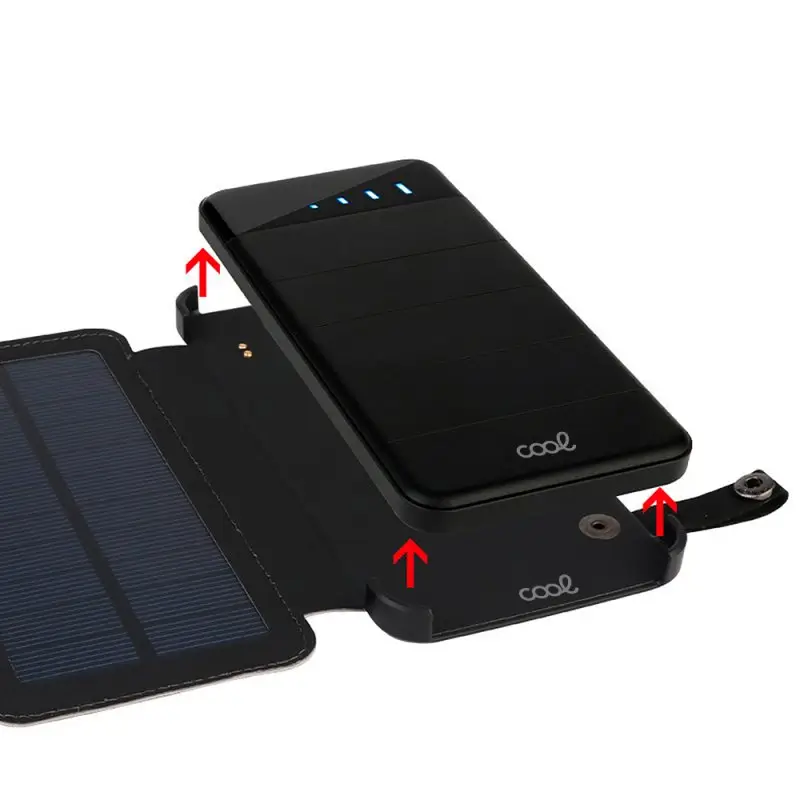 COOL POWERBANK 10.000 mAH + 4 PAINÉIS SOLARES 7