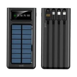 COOL POWERBANK COM 4 CABOS PAINEL SOLAR 4