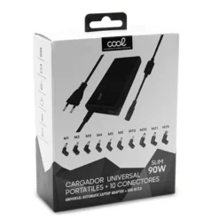 COOL CARREGADOR UNIVERSAL PARA PORTATIL 10 CONECTORES 90W 15