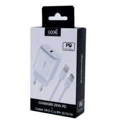 COOL CARREGADOR RÁPIDO UNIVERSAL PD TYPE-C PARA LIGHTNING 7