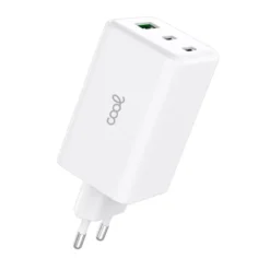 COOL CARREGADOR UNIVERSAL ULTRA FAST PD PORT X3 (2X TYPE-C + 1X USB) 100W GAN BRANCO 1