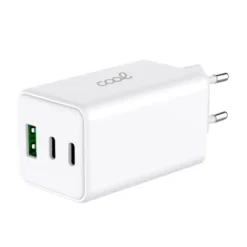 COOL CARREGADOR UNIVERSAL ULTRA FAST PD PORT X3 (2X TYPE-C + 1X USB) 100W GAN BRANCO 2