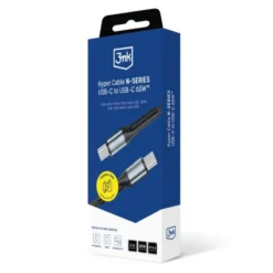 3MK HYPER CABLE N-SERIES USB-C PARA USB-C 60W 2MTS (PRETO) 9