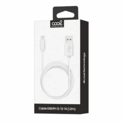 COOL CABO USB LIGHTNING PARA IPHONE IPAD (1.2 METROS) BRANCO 2
