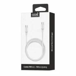 COOL CABO UNIVERSAL TYPE-C PARA TYPE-C 3 AMP (1.2 METROS) BRANCO 1