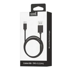 COOL CABO USB UNIVERSAL TYPE-C 2,4A (1,2 METROS) PRETO 2