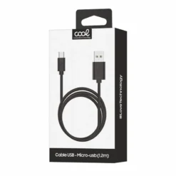 COOL CABO USB PARA MICRO USB 2.4A 1.2 METROS PRETO 2