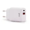 COOL CARREGADOR PD DUAL TYPE-C USB 20W BRANCO