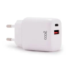 COOL CARREGADOR PD DUAL TYPE-C USB 20W BRANCO
