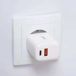 COOL CARREGADOR PD DUAL TYPE-C USB 20W BRANCO 3