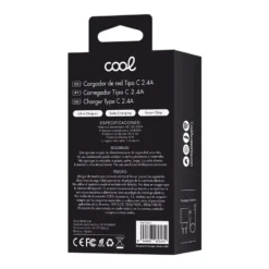 COOL CARREGADOR TYPE-C 2.4A KIT 2 EM 1 BRANCO 4
