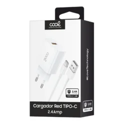 COOL CARREGADOR TYPE-C 2.4A KIT 2 EM 1 BRANCO 1