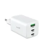 COOL CARREGADOR PD X3 (2X TYPE-C + 1X USB) 65W GAN BRANCO