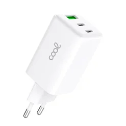 COOL CARREGADOR PD X3 (2X TYPE-C + 1X USB) 65W GAN BRANCO 4