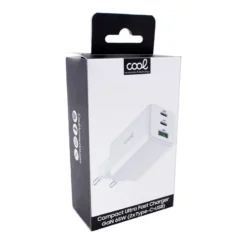 COOL CARREGADOR PD X3 (2X TYPE-C + 1X USB) 65W GAN BRANCO 6