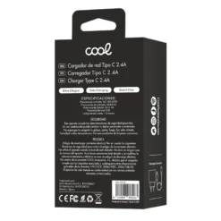 COOL CARREGADOR TYPE-C 2.4A KIT 2 EM 1 PRETO 3