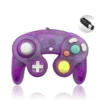 COMANDO COMPATIVEL NINTENDO GAME CUBE TRANSPARENTE PURPLE 1