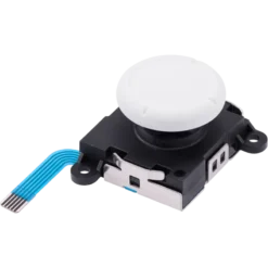 BOTÃO ANALÓGICO THUMBSTICK 3D BRANCO COMPATÍVEL COM JOY-CON SWITCH _ OLED _ LITE