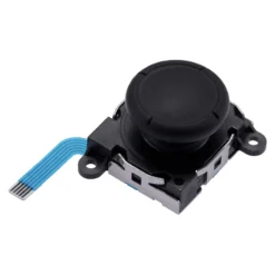 BOTÃO ANALÓGICO THUMBSTICK 3D PRETO COMPATÍVEL COM JOY-CON SWITCH _ OLED _ LITE