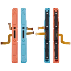 TRILHO PLÁSTICO (ESQUERDO + DIREITO) JOY-CON NINTENDO SWITCH 2 (AZUL_LARANJA) 4