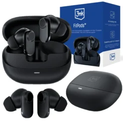 3MK AURICULARES BLUETOOTH FITPODS (PRETO)